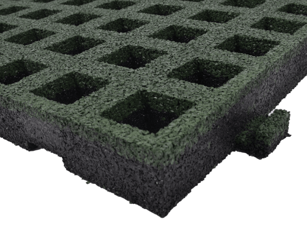 Grasdoorgroei tegel met EPDM