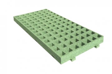 Rubber grass tile